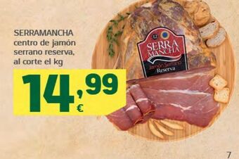 HiperDino Serramancha centro de jamón serrano reserva, al corte oferta