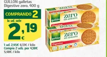 HiperDino Gullon galletas digestive zero oferta