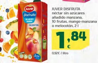 HiperDino Juver disfruta néctar sin azúcares añadido manzana, 10 frutas, mango-manzana o melocotón oferta