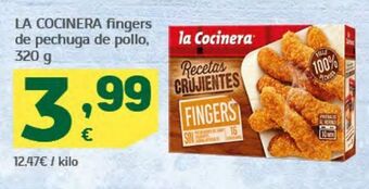 HiperDino La cocinera fingers de pechuga de pollo oferta
