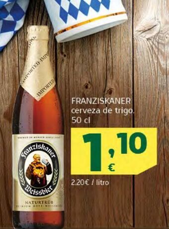 HiperDino Franziskaner cerveza de trigo oferta