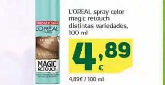 HiperDino L'oreal spray color magic retouch distintas variedades oferta