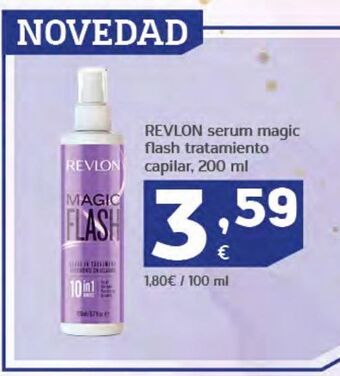 HiperDino Revlon sérum magic flash tratamiento capilar oferta