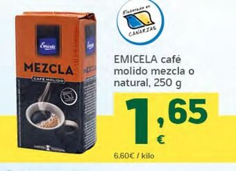 HiperDino Emicela café molido mezcla o natural oferta