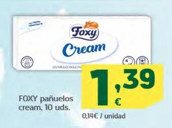 HiperDino Foxy pañuelos cream oferta