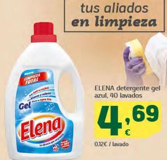 HiperDino Elena detergente gel azul oferta