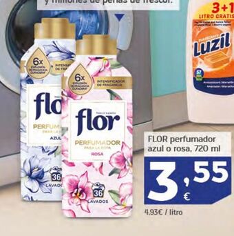 HiperDino Flor perfumador azul o rosa oferta
