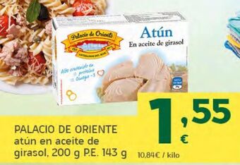 HiperDino Palacio de oriente atún en aceite de girasol oferta