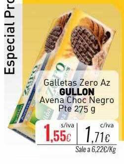 Cuevas Cash Galletas zero az gullon avena choc negro oferta
