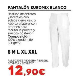 Isolana Pantalón Euromix Blanco oferta
