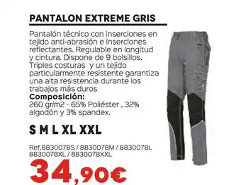 Isolana Pantalon Extreme Gris oferta