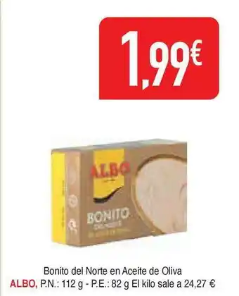 Masymas Bonito Del Norte En Aceita De Oliva Albo oferta