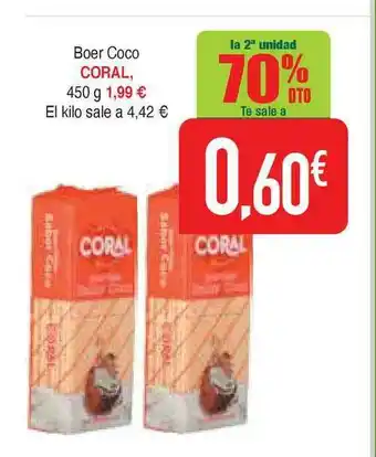Masymas Boer Coco Coral 450g oferta