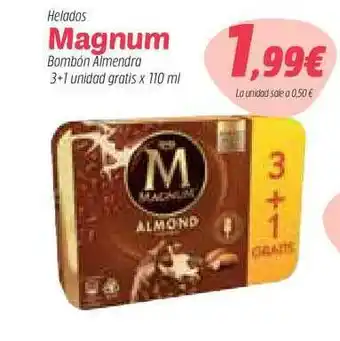Masymas Helados Magnum 3+1 unidad gratis x 110ml oferta