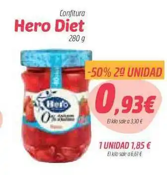 Masymas Hero Diet Confitura 280g oferta