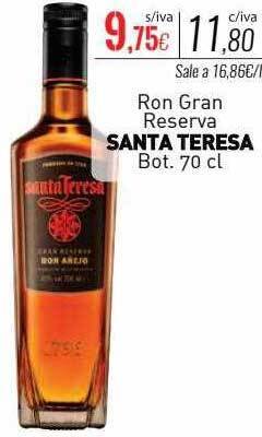 Cuevas Cash Ron gran reserva santa teresa oferta