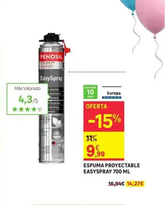 Leroy Merlin Espuma Proyectable Easyspray 700ml oferta