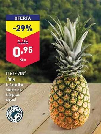 ALDI El mercado piña oferta