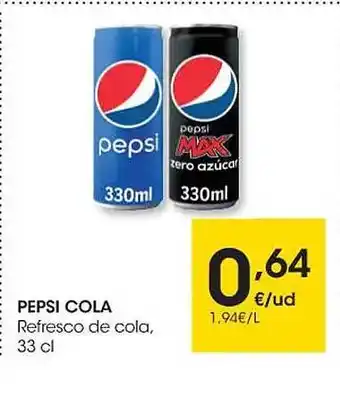 Eroski Pepsi cola refresco de cola oferta