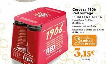 Gadis Cerveza 1906 red vintage estrella galicia oferta