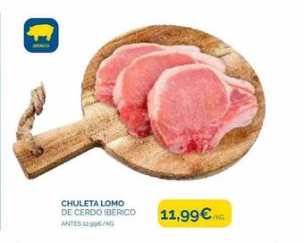 Cash Ecofamilia Chuleta lomo de cerdo ibérico oferta