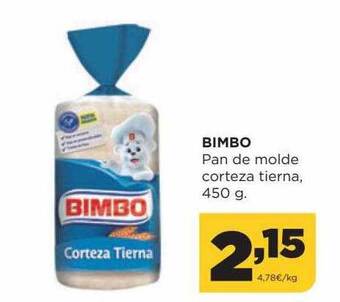 Alimerka Bimbo pan de molde corteza tierna oferta