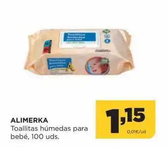 Alimerka Alimerka toallitas húmedas para bebé 100 oferta