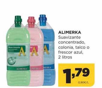 Alimerka Alimerka suavizante concentrado colonia talco o frescor azul oferta