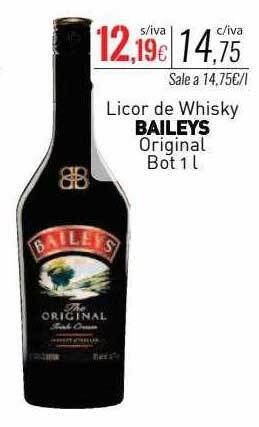 Cuevas Cash Licor de whisky baileys original bot oferta