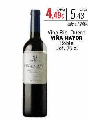 Cuevas Cash Vino rib. duero viña mayor roble bot. oferta