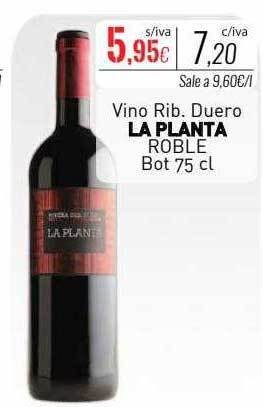 Cuevas Cash Vino rib. duero la planta roble bot oferta