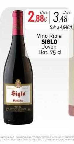 Cuevas Cash Vino rioja siglo joven bot. oferta