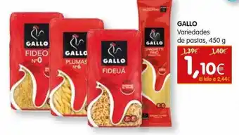 Dicost Gallo variedades de pastas oferta