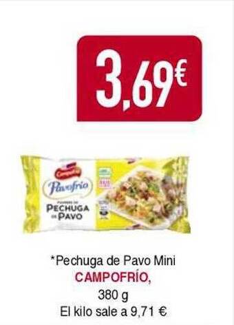 Masymas Pechuga de pavo mini campofrio oferta