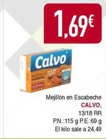 Masymas Mejillón en escabeche calvo oferta