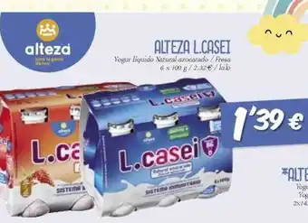 Masymas Alteza l.casei yogur liquido natural azucarado fresa oferta