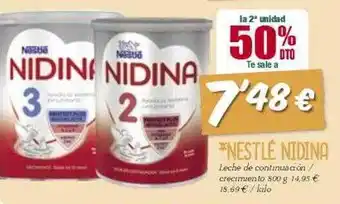 Masymas La 2° unidad 50% dto nestlé nidina oferta