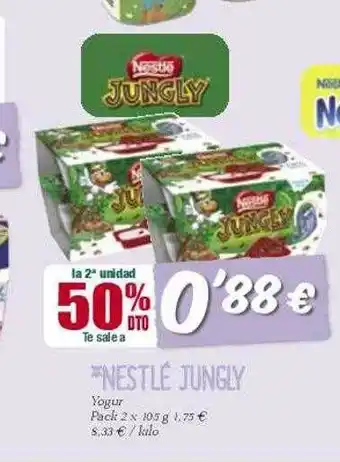 Masymas La 2° unidad 50% dto nestlé jungly yogur oferta