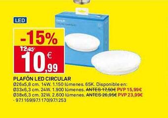 Bricoking Plafón led circular oferta