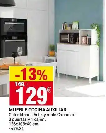 Bricoking Mueble cocina auxiliar oferta