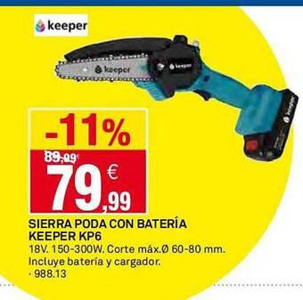 Bricoking Sierra poda con batería keeper kp6 oferta