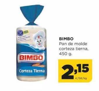 Alimerka Bimbo pan de molde corteza tierna oferta