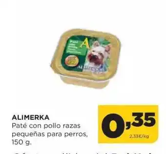 Alimerka Alimerka paté con pollo razas pequeñas para perros oferta