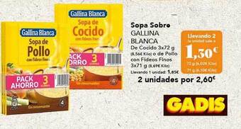 Gadis Sopa sobre gallina blanca oferta