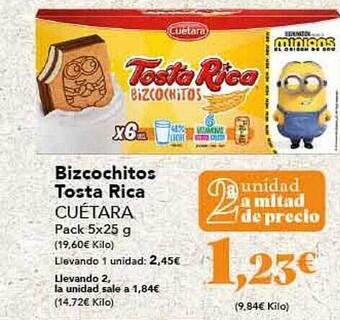 Gadis Bizcochitos tosta rica cuétara oferta