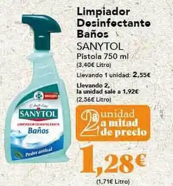 Gadis Limpiador desinfectante baños sanytol oferta