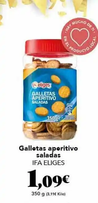Gadis Galletas aperitivo saladas ifa eliges oferta