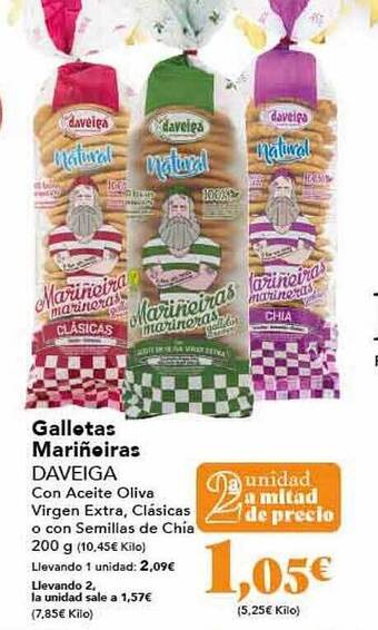 Gadis Galletas mariñeiras daveiga oferta