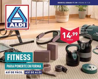 ALDI Crane pesa 'kettlebell' ajustable oferta