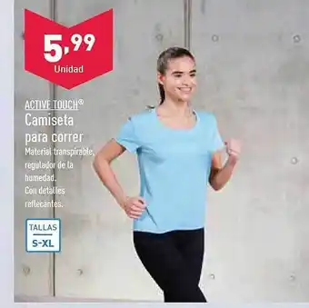 ALDI Active touch camiseta para correr oferta